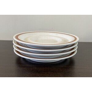 Autumn Collection Sanibel Stoneware Japan Saucers 6" Set Of Four